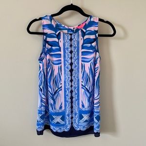 Lilly Pulitzer lilly Iona Top in Pink Tropics